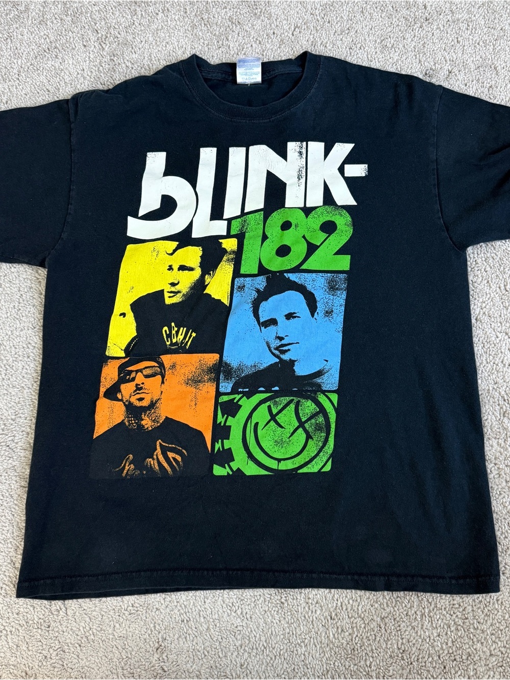 Blink-182 2011 US Tour Double Sided Band T-Shirt Black L 22.5x27.5